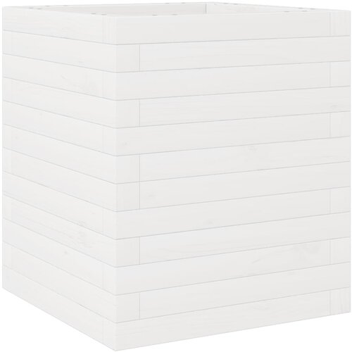 Maison Chic Vrtno cvetlično korito - Cvetlični Lonec belo 40x40x46 cm trdna borovina, (21788750) Cene