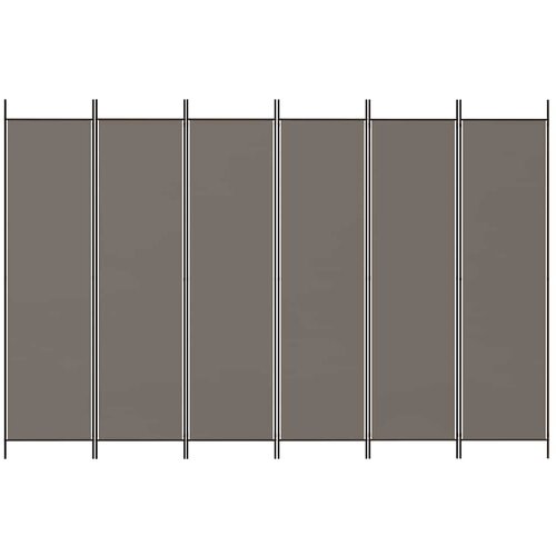 pregrada s 6 panela antracit 300x200 cm od tkanine Slike