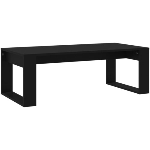 Maison Chic Klubska mizica - kavna mizica - Nizka mizica črna 102x50x35 cm inženirski les, (21754111) Cene