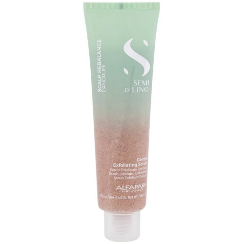 ALFAPARF MILANO Semi Di Lino Scalp Rebalance Gentle Exfoliating Scrub nježni piling za uklanjanje prhuti s vlasi&amp;scaron;ta 150 ml o&amp;scaron;tećena kutija za žene Slike
