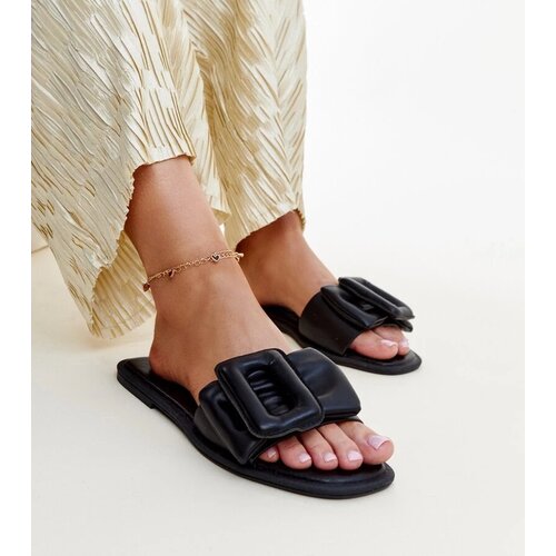 D/CEO Black slippers with fur insulated Valle Slike