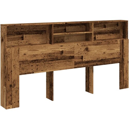 vidaXL Vzglavna omarica starinski les 200x19x103,5 cm inženirski les, (21532531) Cene