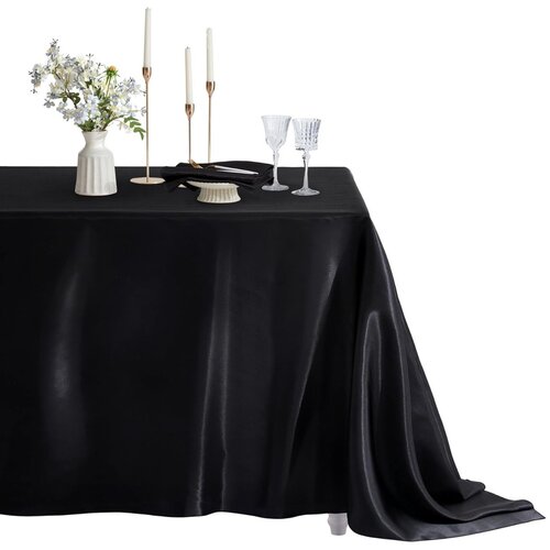 INF Elegantna poliestrska satenasta prt za zabave, poroke in dogodke Black, (5000248157) Cene