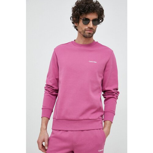 Calvin Klein Dukserica za mu&amp;scaron;karce, boja: ljubičasta, glatka Slike