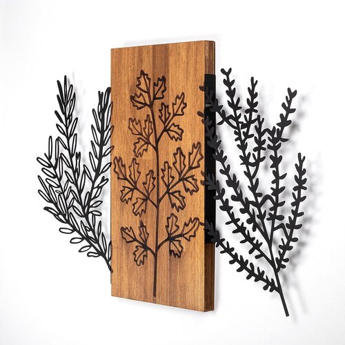 Wallity zidna dekoracija triple herbs - 385, 58 x 85 cm, smeđa Cene
