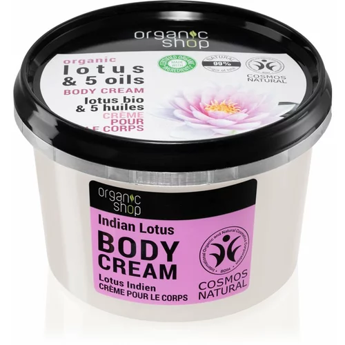 Organic Shop Organic Lotus & 5 Oils krema za njegu tijela 250 ml