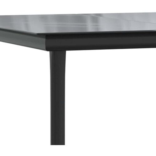  5-dijelni vrtni blagovaonski set s jastucima od poliratana crni Crna 80 x 80 x 74 cm Slike