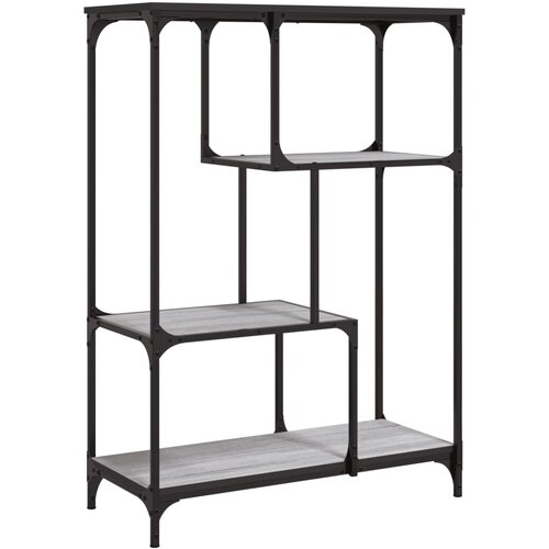 Maison Chic Knjižna omara - Knjižna polica - Knjižni regal siva sonoma 81x36x115 cm inž. les in železo, (21723282) Slike