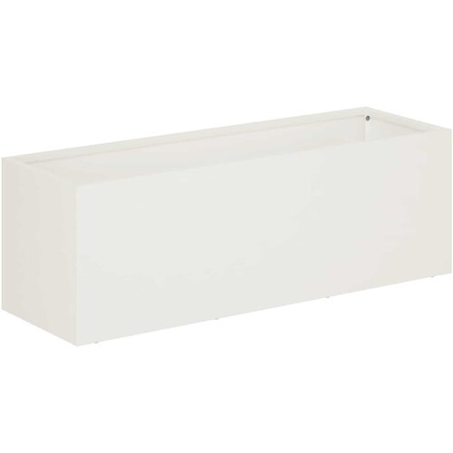  Vrtna saksija Bijela 40 x 20 x 20 cm Čelična vrata Slike
