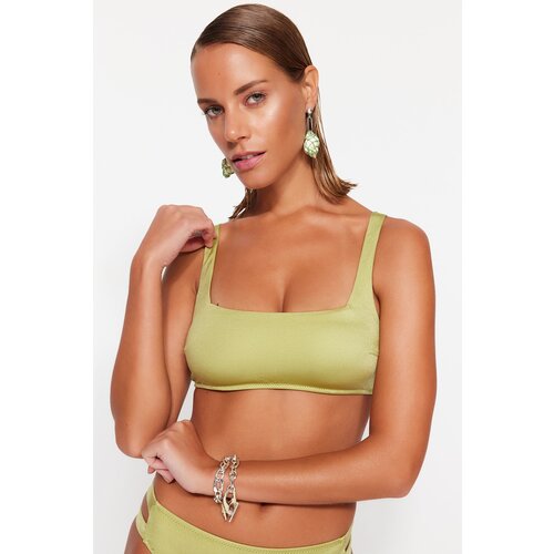 Trendyol bikini top - green - plain Slike