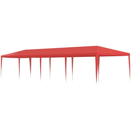 Šator za zabave Crvena 1200 x 300 x 255 cm PE i čelik Cijene