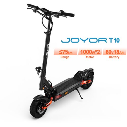 Joyor T10 e-skuter, 2*1000W motor, 60V 18Ah baterija, 25km/h, 75km doseg. Aluminijasta okvir, hidravlične zavorne, 10&amp;quot; pnevmatike., (22095635) Slike