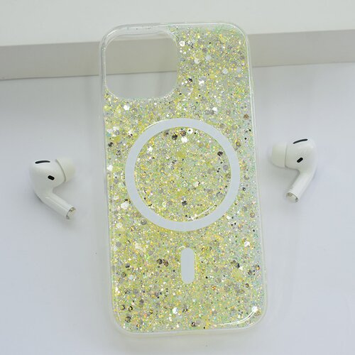  Maska za iPhone 13 Shine Shimmer Mag Case žuta Cene