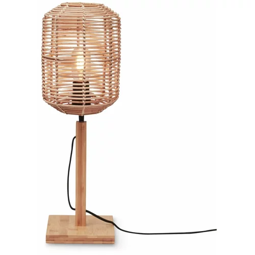 Good&Mojo Stolna lampa u prirodnoj boji sa sjenilom od ratana (visina 45 cm) Tanami –