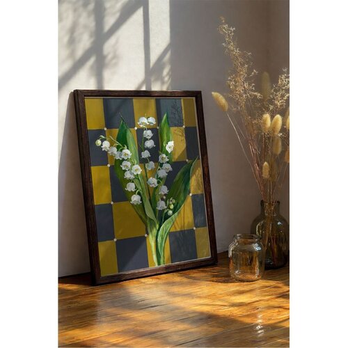 WALLXPERT Artmoscrv23-3348 Multicolor Decorative Framed MDF Painting Cene