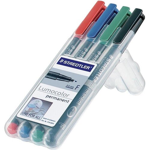 Staedtler Marker 318 WP4 0,6 mm, komplet, 4 kosi Slike