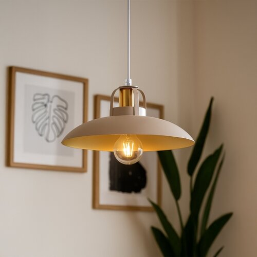  Brilagi - LED Luster na sajli FLAMENGO 1xE27/60W/230V bež Slike