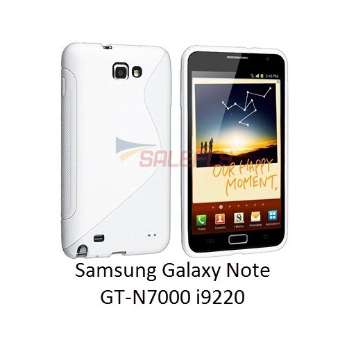  Gumijasti / gel etui S-Line za Samsung Galaxy Note N7000 i9220 - beli Cene