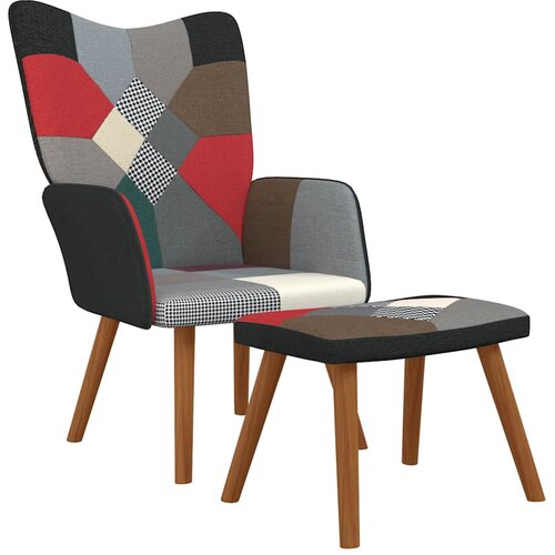  Stolica za opu&scaron;tanje s osloncem za noge patchwork od tkanine Cijene