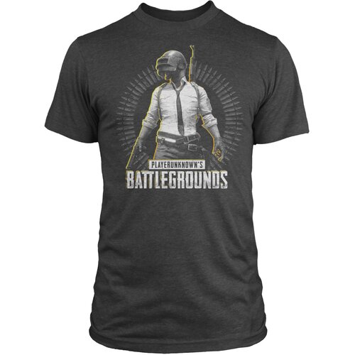Jinx T-SHIRT PUBG LEVEL 3 PREMIUM TEE-MEDIUM-CHARCOAL HEATHER Cene