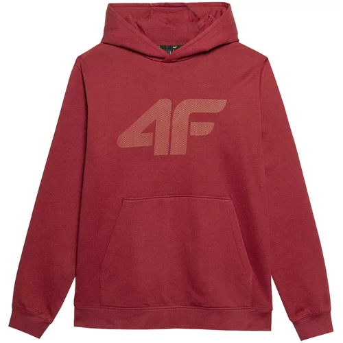 4f Sportska sweater majica bež / tamno crvena