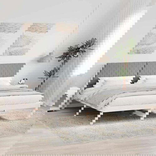  Okvir za krevet s uzglavljem Svijetlo siva 180 x 200 cm Cijene