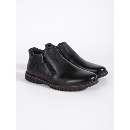Shelvt Men&amp;#039;s black insulated ankle boots Slike
