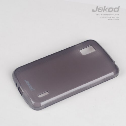 Jekod silikonski ovitek lg optimus nexus E960 prozorno črn tpu/tb + za&amp;scaron;čitna folija Slike