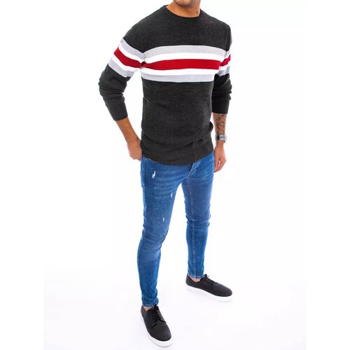 DStreet Men&amp;#039;s dark gray sweater Slike