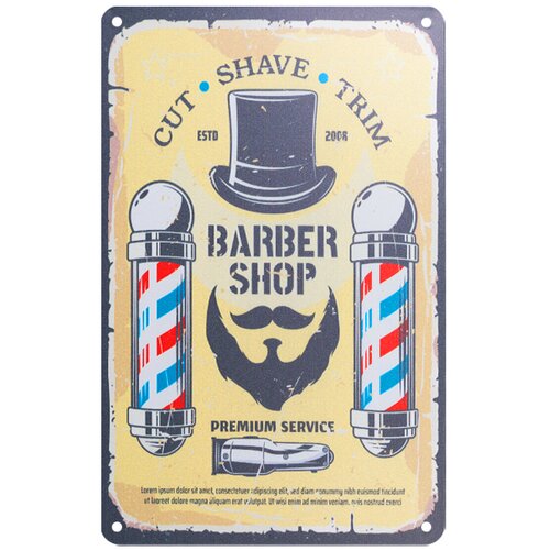 Shumee Barber okrasna tabla B018, (21399340) Cene