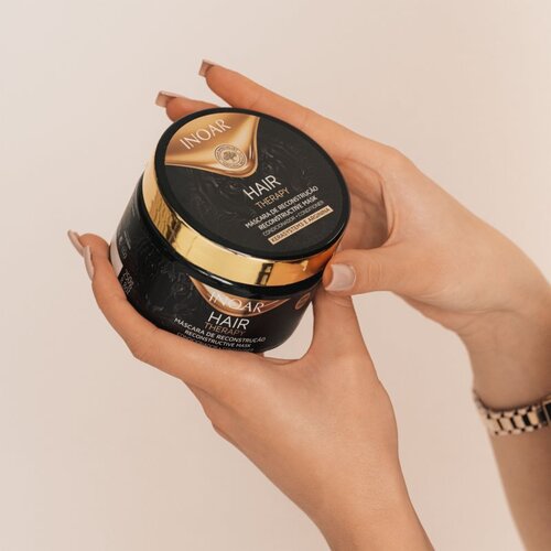 INOAR Hair Therapy maska za okrepitev las za po&amp;scaron;kodovane lase 250 g Slike