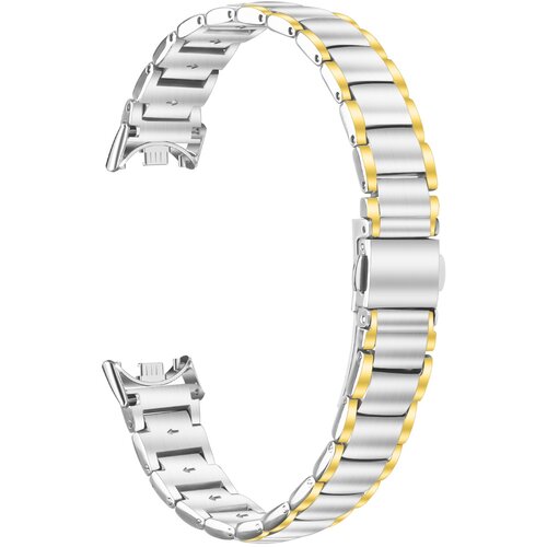 INF Eleganten pa&scaron;ček iz nerjavečega jekla, združljiv z Xiaomi Band 8/9/10 silver+gold, (5000116486) Cene