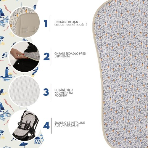 Zopa zračni univerzalni umetak za kolica Breeze Emoji Beige Slike