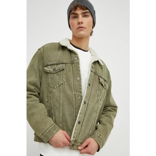 Levi's Jeans jakna moška, zelena barva