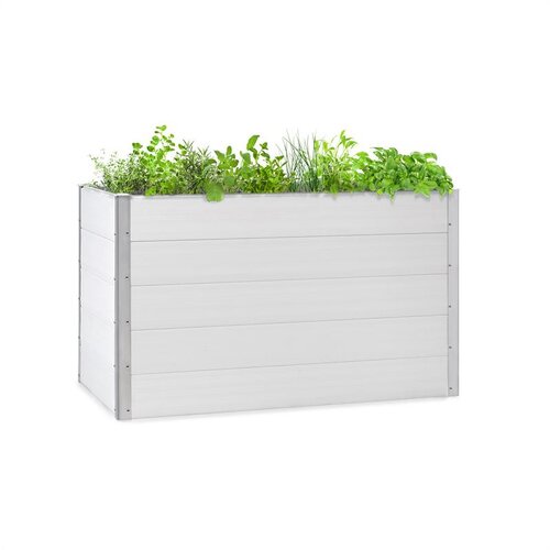 Blumfeldt Nova Grow, vrtni cvjetnjak, 150 x 91 x 100 cm, WPC, izgled drveta, bijeli Cijene