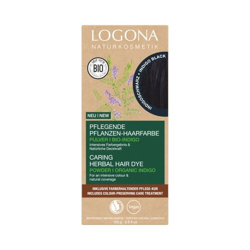 Logona biljna boja za kosu u prahu - Indigo Crna Cijene