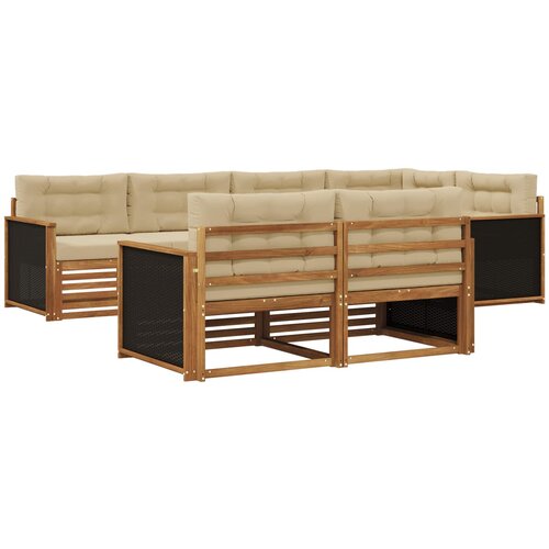  Set vanjskih sofa s jastukom 7 pcs Slike