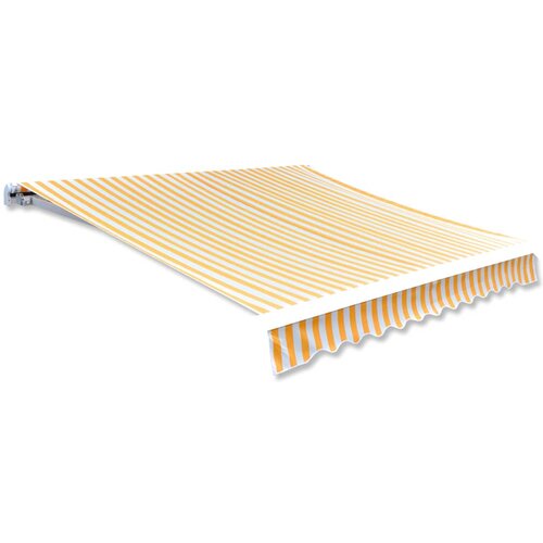 vidaXL platno za tendu boja suncokreta i bijela 3 x 2,5 m (bez okvira) Cijene