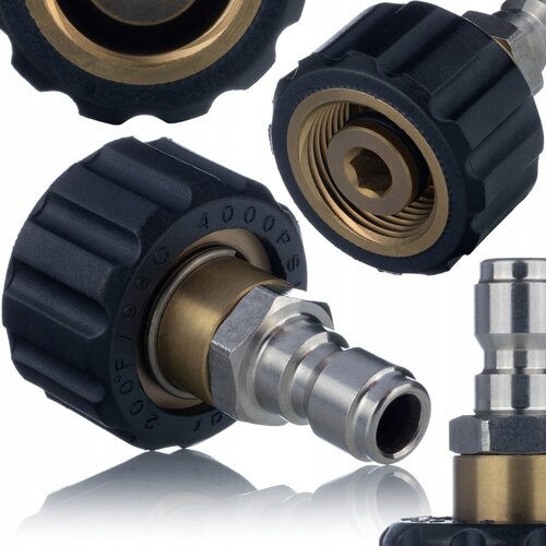 Rosfix Adapter M22x1.5 Notranji Navoj &ndash; Hitrospojka 3/8" | Nadomestni Del Za Visokotlačni Čistilnik K&auml;rcher HD, HDS, Medeninasto Jeklo, (5000222830) Cene