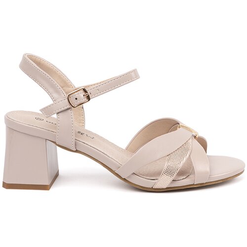 GOODIN Heeled sandals beige Slike