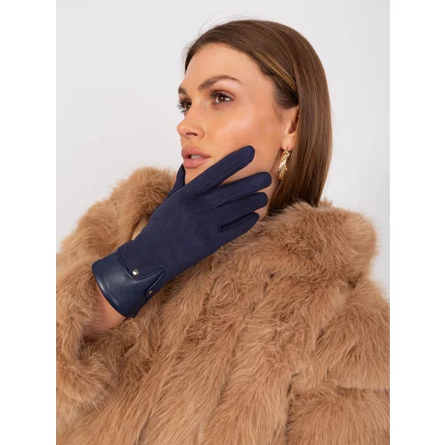 Fashion Hunters Women's Navy Blue Touch Gloves