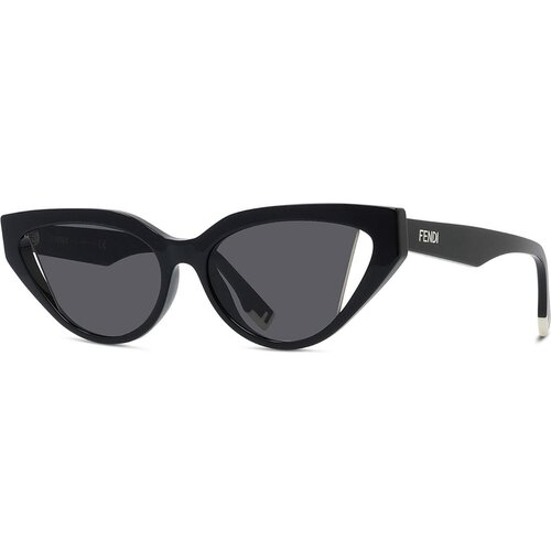 Fendi Way Grey Cat Eye Sunglasses ONE SIZE (52) Črna/Siva Slike