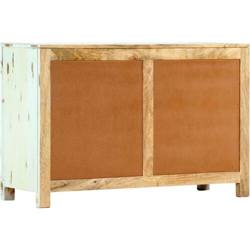 VidaXL Komoda svjetloplava 110 x 35 x 70 cm od masivnog drva manga Slike