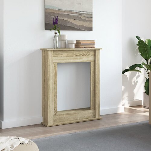  Okvir za kamin boja hrasta 75x20x87,5 cm od konstruiranog drva Slike