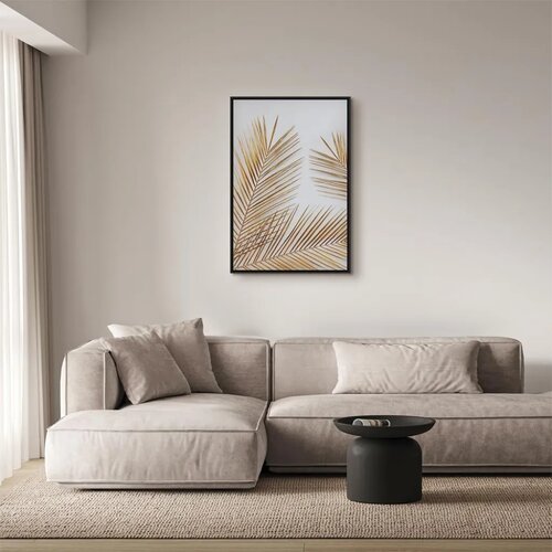  Slika - Golden Palm Leaves (1 Part) Vertical 40x60 Slike