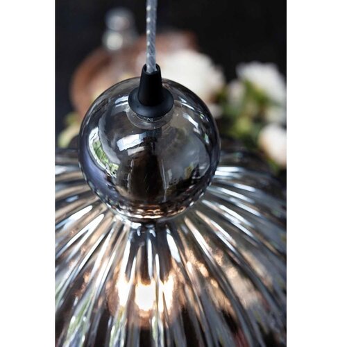 Halo Design 737338- Visilica na sajli BALL BALL 1xE27/40W/230V &amp;Oslash; 32 cm dimno siva Slike