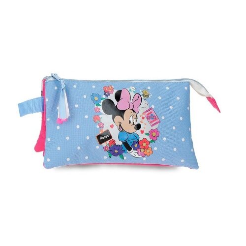 Disney Minnie flowers prazna pernica sa 3 pregrade - pink ( 43.143.11 ) Slike