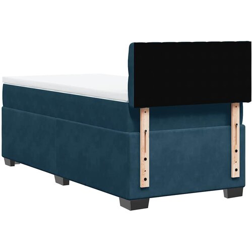 Box spring krevet s madracem plavi 100x200 cm bar&amp;scaron;unasti Slike