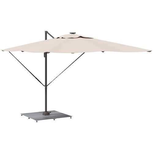  Baza za suncobran Tamno siva drvena estetika 100 x 100 x 4 cm Slike
