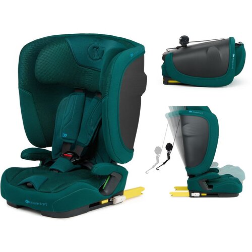 Kinderkraft autosjedalica FIX2GO i-Size 9-36 kg (76-150 cm), Green Cijene